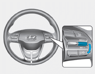 Hyundai i30. To set Cruise Control speed