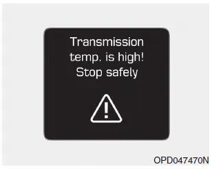 Hyundai i30. DCT warning messages