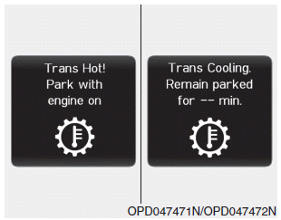 Hyundai i30. DCT warning messages