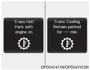 Hyundai i30. DCT warning messages