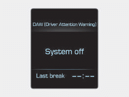 Hyundai i30. Driver attention warning (DAW) system