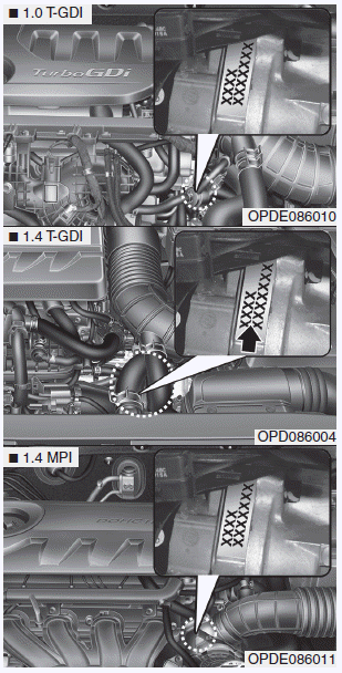 Hyundai i30. Engine number