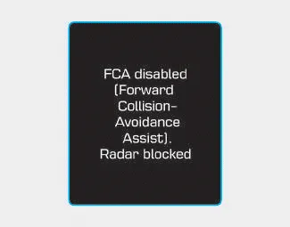 Hyundai i30. FCA sensor