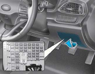 Hyundai i30. Instrument panel fuse replacement