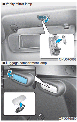 Hyundai i30. Interior light bulb replacement