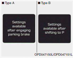 Hyundai i30. LCD display modes