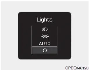 Hyundai i30. Lights mode. Wiper