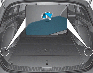 Hyundai i30. Luggage tray, Luggage side tray