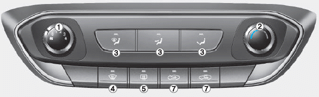 Hyundai i30. Manual climate control system