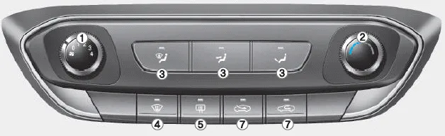 Hyundai i30. Manual climate control system