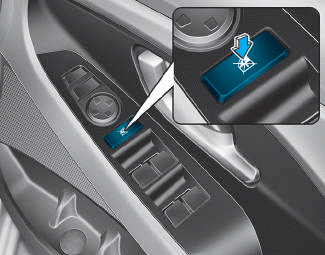 Hyundai i30. Power window lock switch