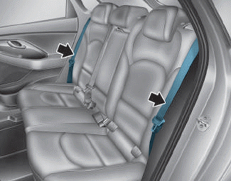 Hyundai i30. Rear seats