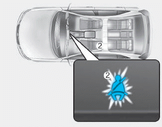 Hyundai i30. Seat belt warning light
