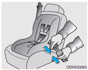 Hyundai i30. System with a lap/shoulder belt