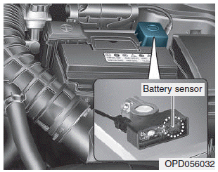 Hyundai i30. The battery sensor deactivation
