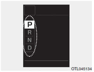 Hyundai i30. Transmission shift indicator