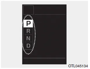 Hyundai i30. Transmission shift indicator