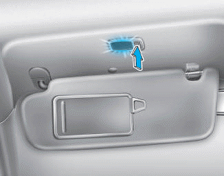 Hyundai i30. Vanity mirror lamp, Puddle lamp