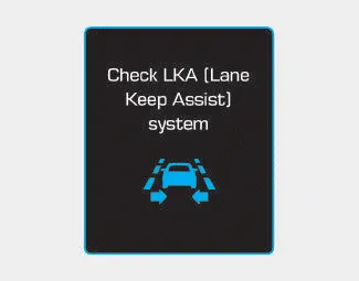 Hyundai i30. Warning light and message