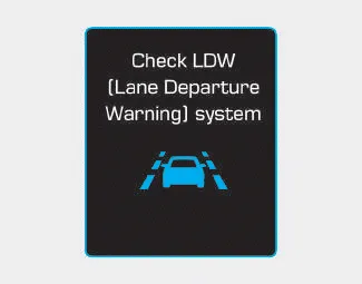 Hyundai i30. Warning light and message